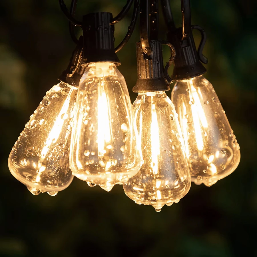 Artflow Dekoratyvinė girlianda Saulės energija 8.25m Šiltai balta 12 LED burbuliukų