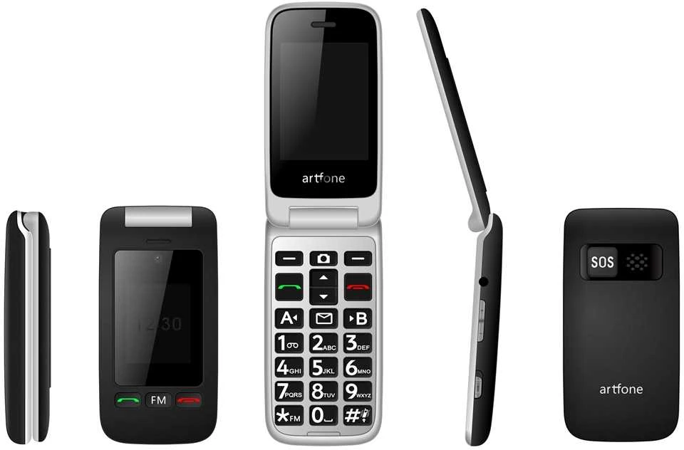 Mobilusis telefonas Artfone C10, sidabro/juodas