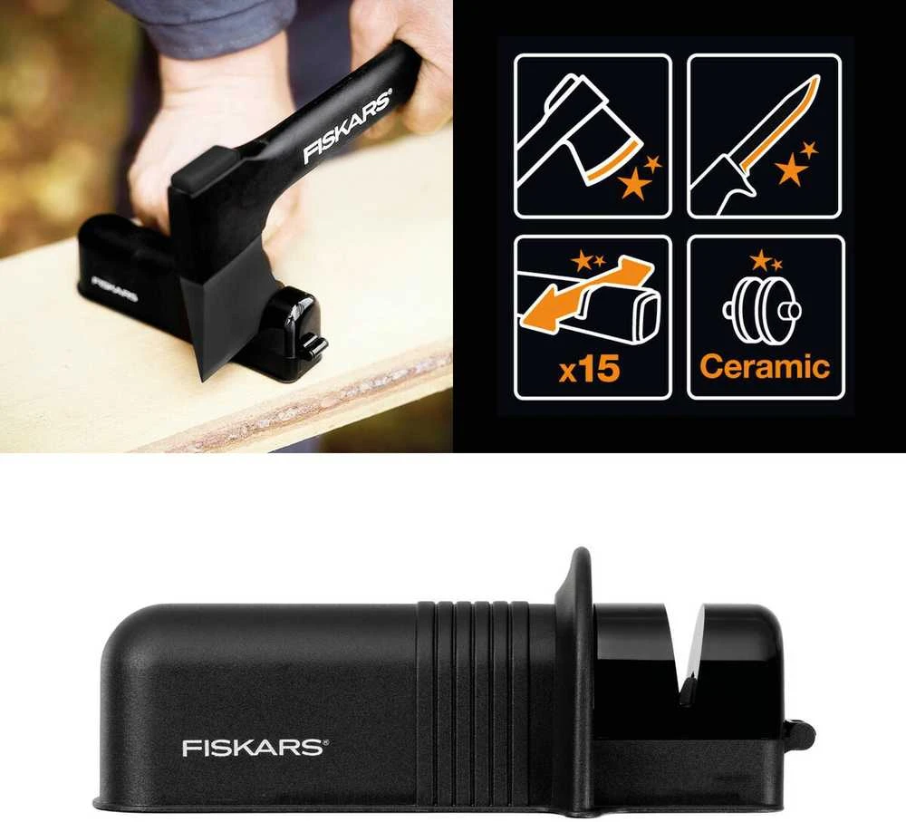 Fiskars Solid kirvių ir peilių galąstuvas, 12,5 cm