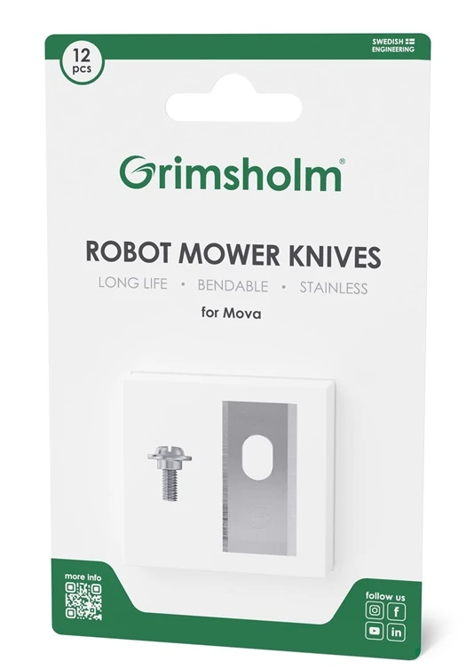 Peiliukai robotui Grimsholm Mova. 12 vnt.
