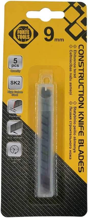 Forte Tools Forte 9 mm peiliukai, 5 vnt.