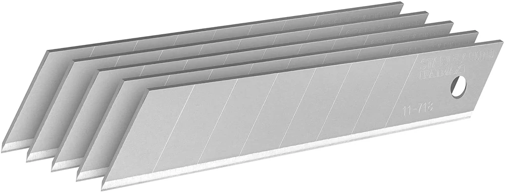 Ašmenys Stanley 0-11-718, 10.8 cm, metalas, 5 vnt.