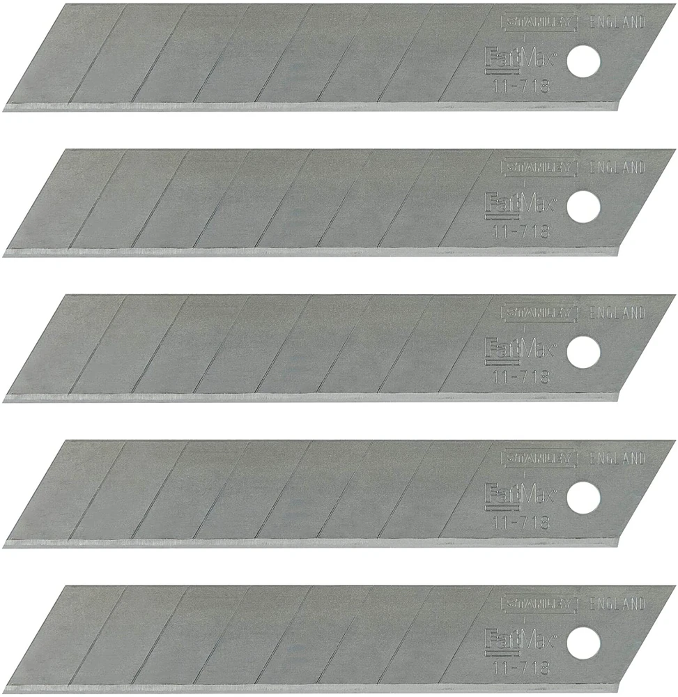 Ašmenys Stanley 0-11-718, 10.8 cm, metalas, 5 vnt.