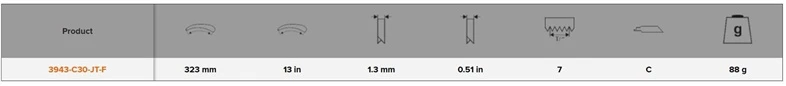 Zobenzāģa asmens Bahco Reciprocating Sawblade. 300 mm