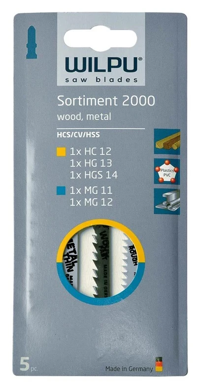Pjūkleliai SORT 2000 (5vnt. rink) WILPU