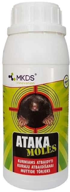 Mkds Dirvos priedai nuo kurmių ATAKA MOLES, 500 ml