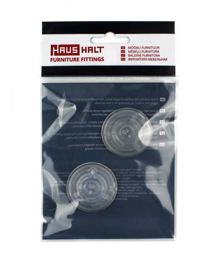 Stabd durų 2 vnt d40mm skaid Haushalt