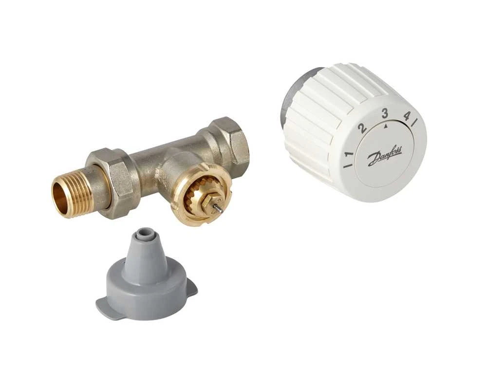 Komplektas: RTL mazgas Danfoss FJVR + termostatinė galva FJVR, 10-50°C, KVS 0.73, DN15