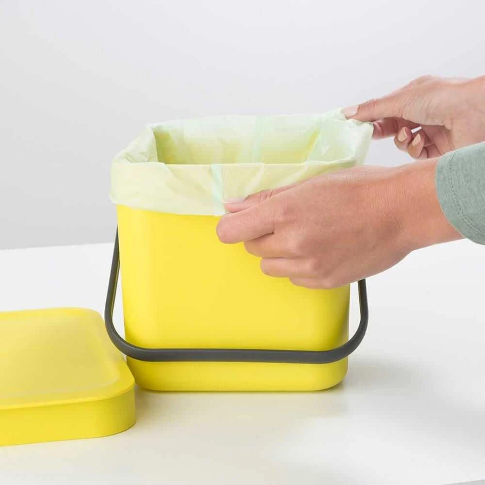 Brabantia Biologiškai suyrantys šiukšlių maišeliai S 6 L (ritinėlyje 10 maišelių)