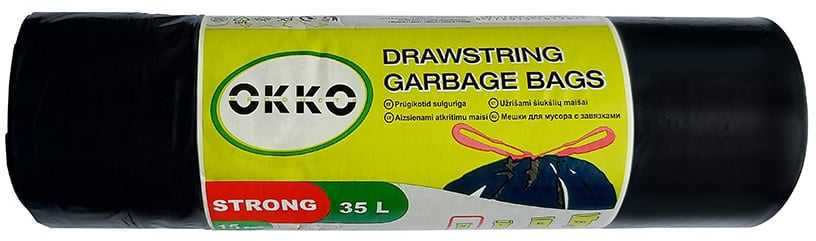 Okko „Staples“ buitinių atliekų maišai, 35 l, 15 vnt. (8452400J)