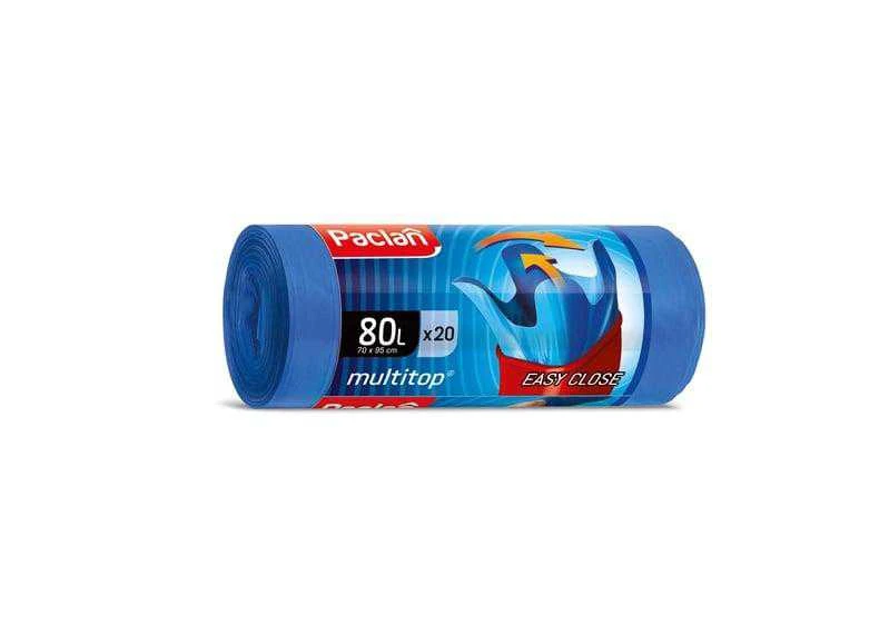 Šiukšlių maišai Paclan, 80l, 20 vnt., 23MK