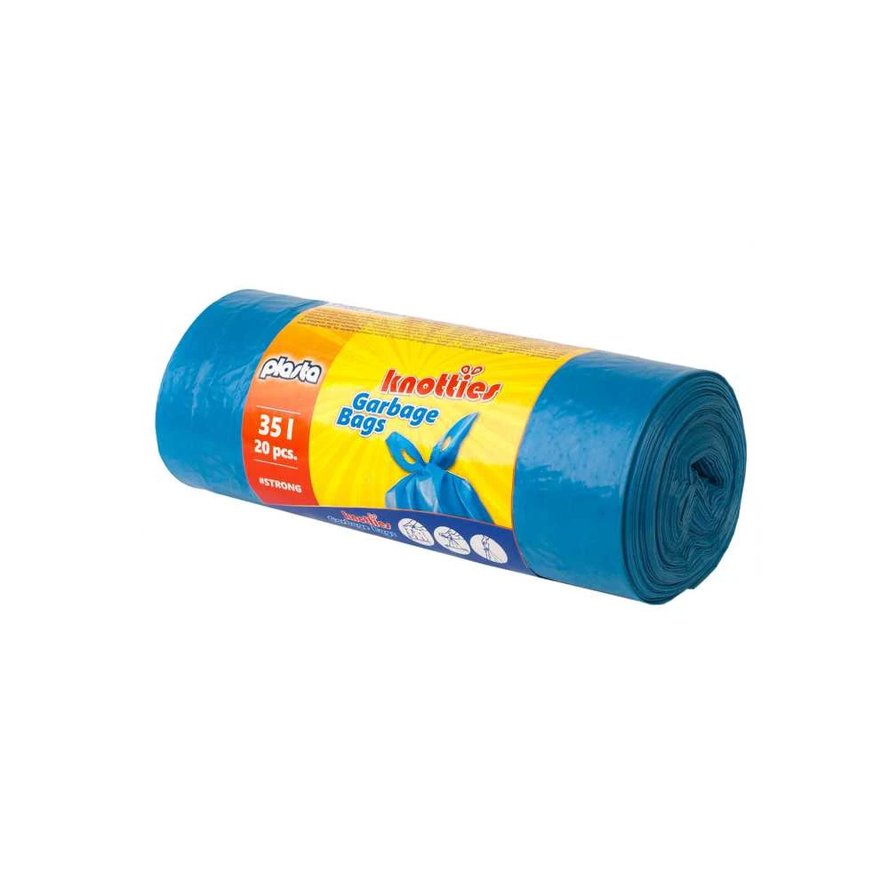 Šiukšlių maišai Plasta Knoties, 35 l, 20 vnt., 25MK