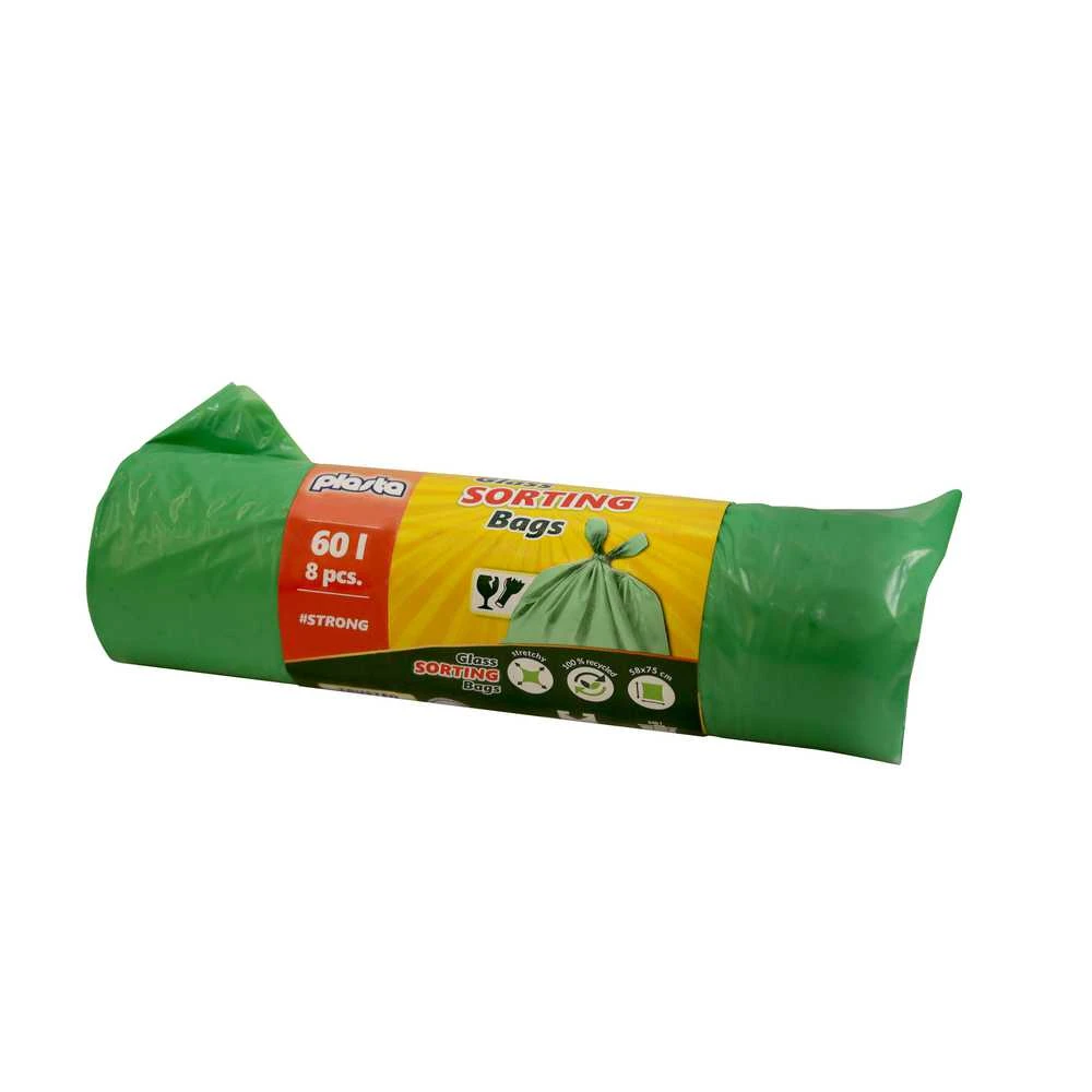 Šiukšlių maišai Plasta, 60 l, 8 vnt., 30MK