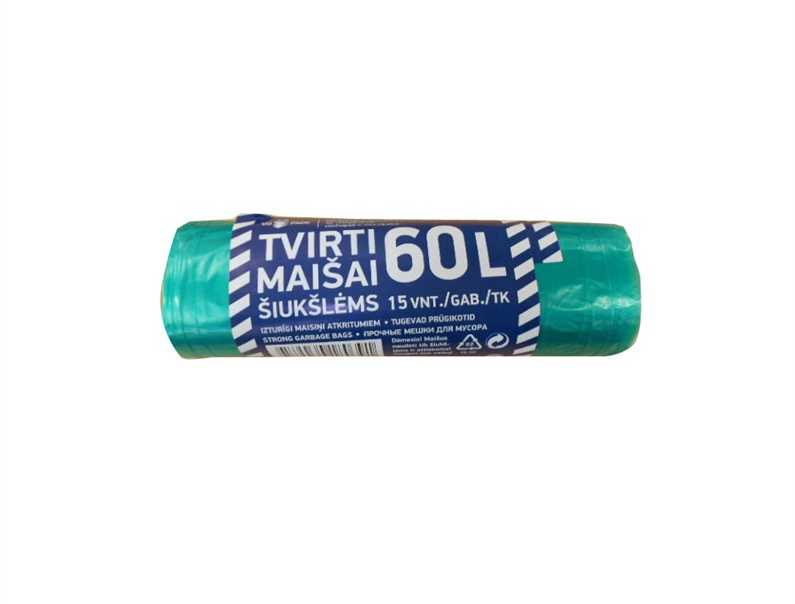 Šiukšlių maišai VD Pack 12MK, 60 l, 15 vnt.
