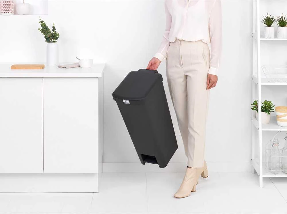 Brabantia 800023, 40 L, Kampinis, Pilkas, Pedalinis, 280 mm, 352 mm