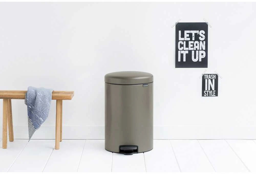 Brabantia Šiukšlių dėžė, NewIcon, 20L - Platinum