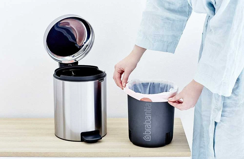 Brabantia Šiukšlių dėžė, NewIcon, 5L - Matt Steel