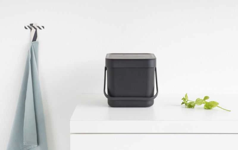 Brabantia atkritumu tvertne Sort&Go, 6l, pilkas