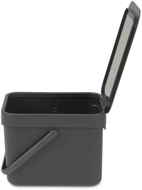 Brabantia atkritumu tvertne Sort&Go, 6l, pilkas