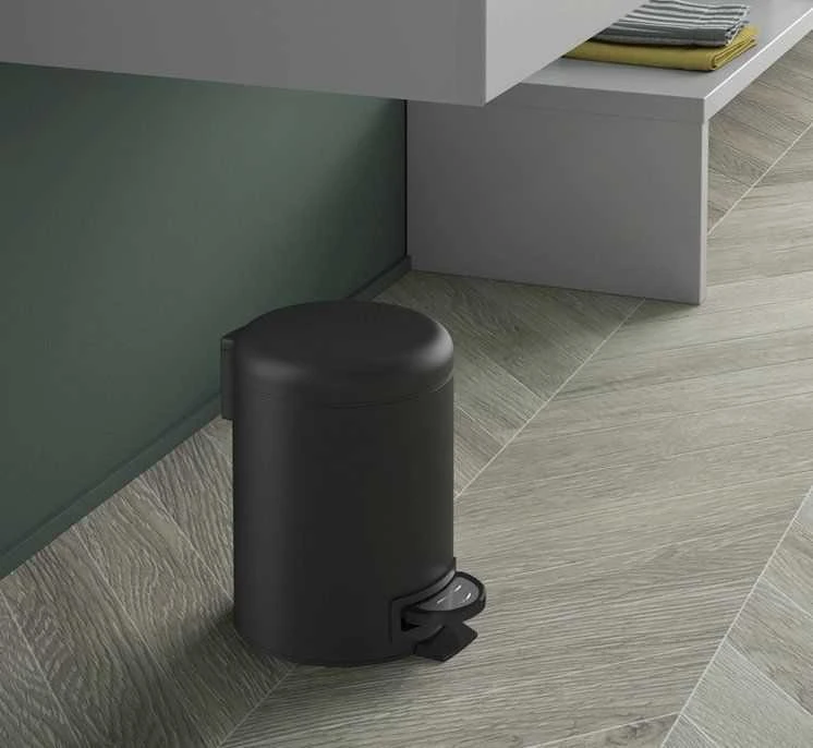 Šiukšliadėžė Gedy Potty 3309, juoda sp., 5 l, 27.5 cm x 26.8 cm