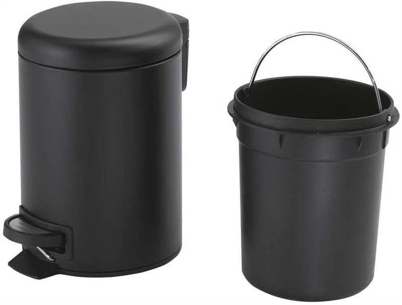 Šiukšliadėžė Gedy Potty 3309, juoda sp., 5 l, 27.5 cm x 26.8 cm
