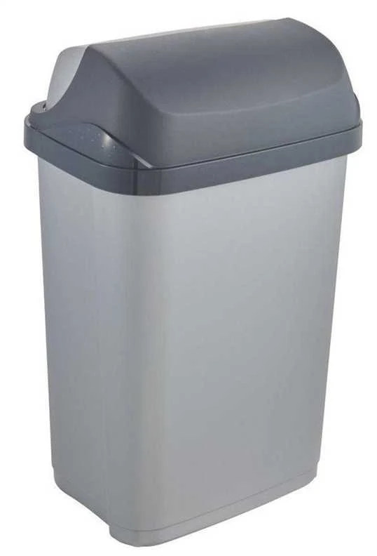 Atkritumu tvertne Keeeper 10454160, pelēka krās., 25 l, 54 cm x 24 cm