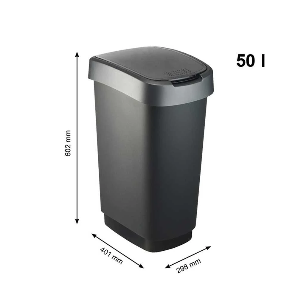 Šiukšliadėžė Rotho 1754508850, 50 l