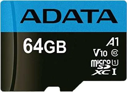 Atminties kortelė Adata Micro SDHC C10 Premier Adata, 64 GB, 85 Mb/s - 25 Mb/s