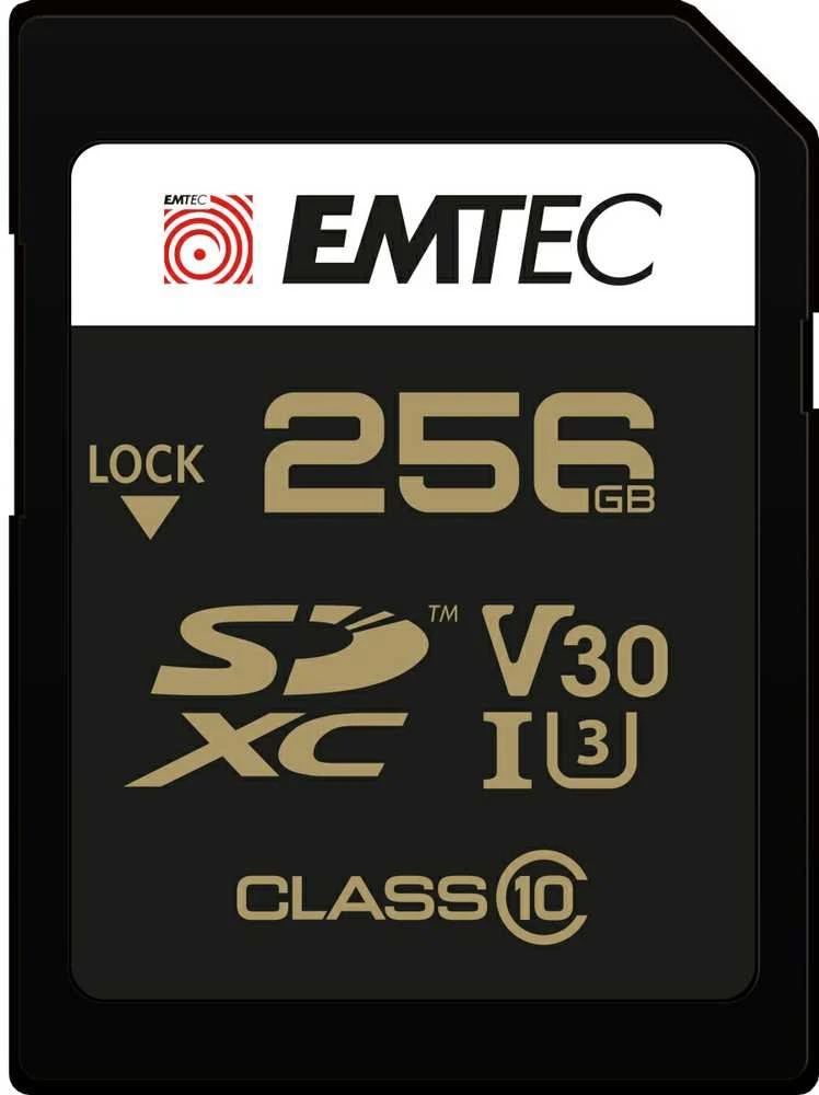 Emtec 256GB SD kortelė, priekinis vaizdas