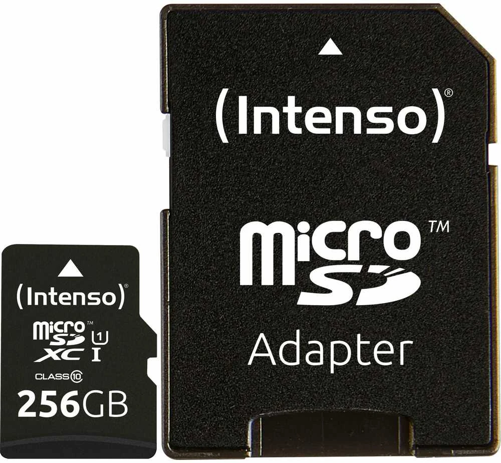 Atminties kortelė KORTELĖ ATMINTIES INTENSO Micro SDXC 256 GB
