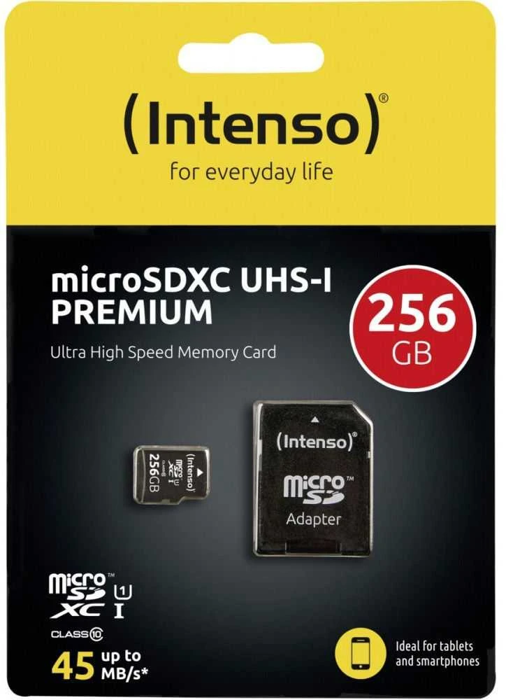 Atminties kortelė KORTELĖ ATMINTIES INTENSO Micro SDXC 256 GB