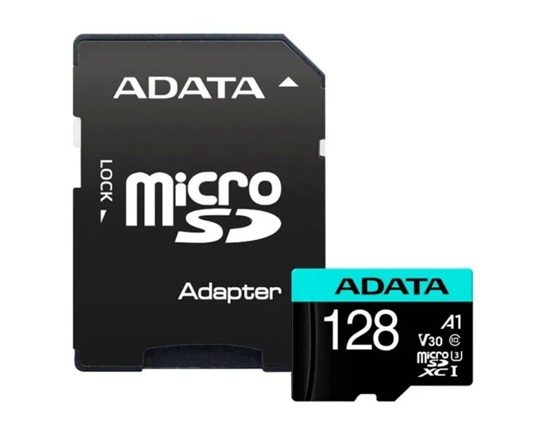 Atminties kortelė Adata Micro SDXC V30 PRO, 128 GB, 100 Mb/s - 80 Mb/s