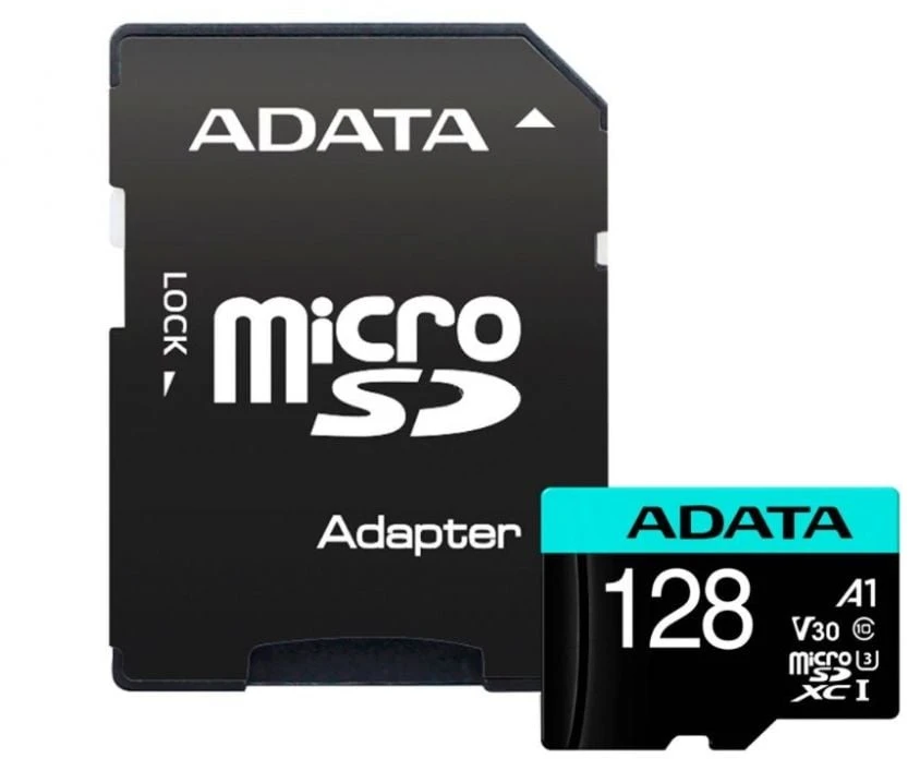 Atminties kortelė Adata Micro SDXC V30 PRO, 128 GB, 100 Mb/s - 80 Mb/s