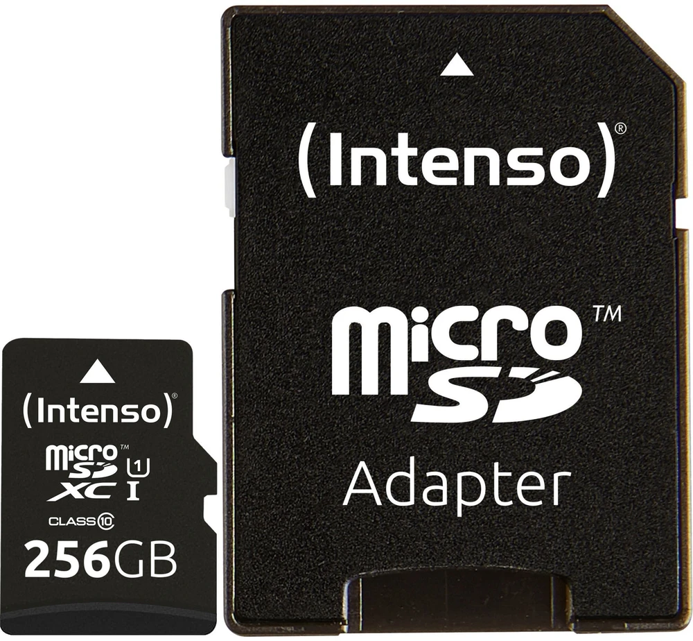 Atminties kortelė KORTELĖ ATMINTIES INTENSO Micro SDXC 256 GB