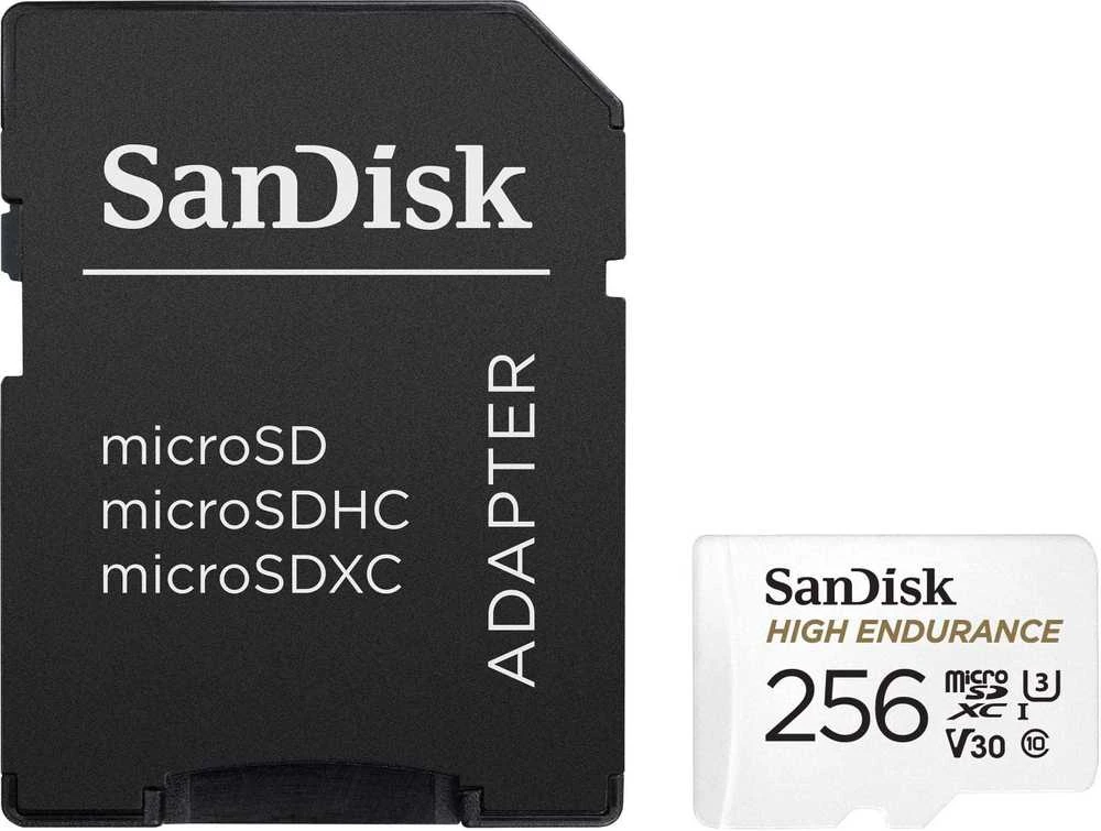 Atminties kortelė SanDisk High Endurance microSDXC 256GB