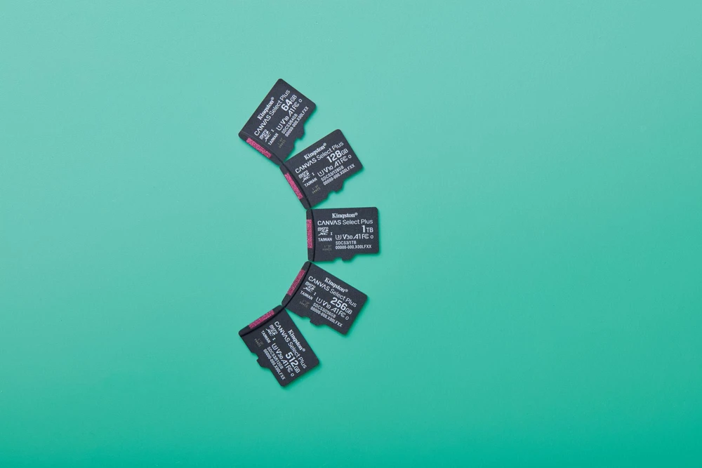 Atminties kortelė „Kingston Technology“ 512 GB „Micro SDXC Canvas Select Plus Gen3“ 150 MB/s A1 kortelė + adapteris