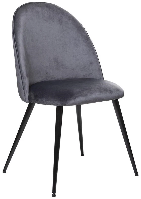 ATMOSPHERA Valgomojo kėdė juoda/pilka, 54 cm x 52 cm x 84 cm