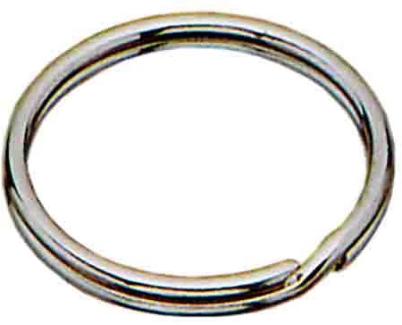 Raktų žiedas Jma AC560, 2 cm DIA, balta sp./sidabro sp./juoda sp.