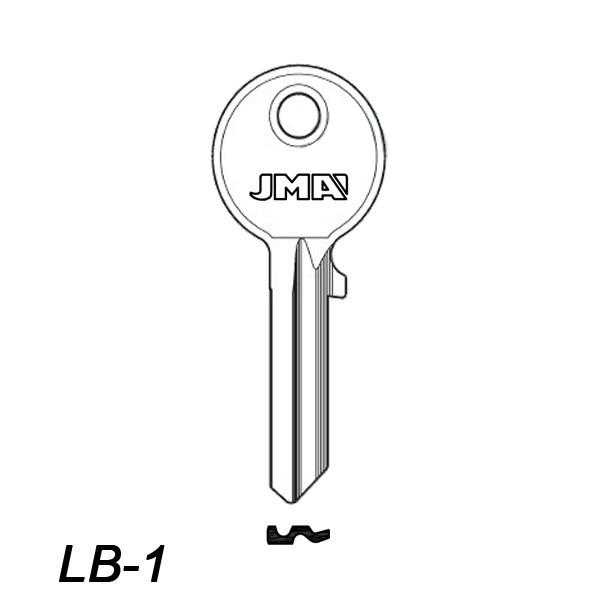 Atslēgu izejmateriāls Jma LB-1. 1 gab.