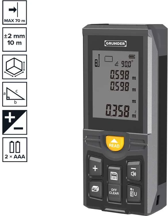 DISTANCE MEASURE GRUNDER CJA70 70M