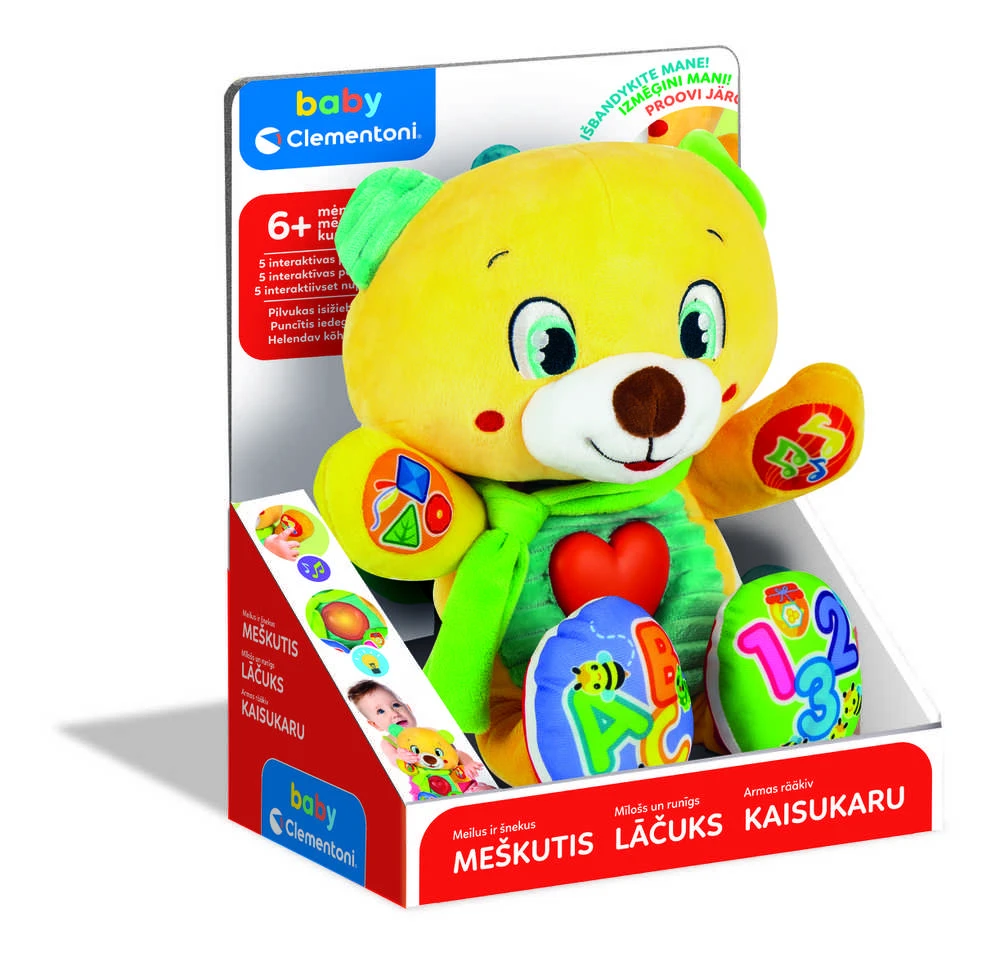 Attīstoša rotaļlieta Clementoni Baby Bear, LT, LV, EE
