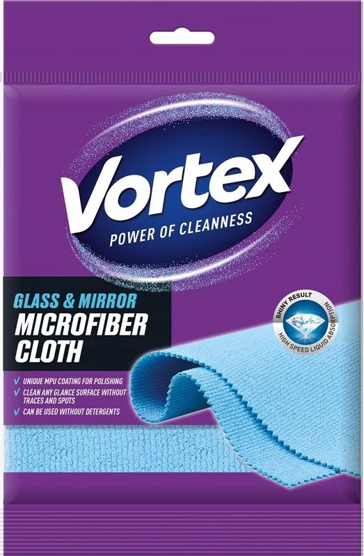 Šluostė Vortex Glass & Mirror, žydra
