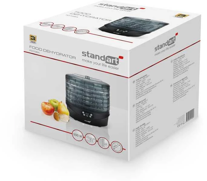 Vaisių džiovyklė Standart FD708A, 500 W
