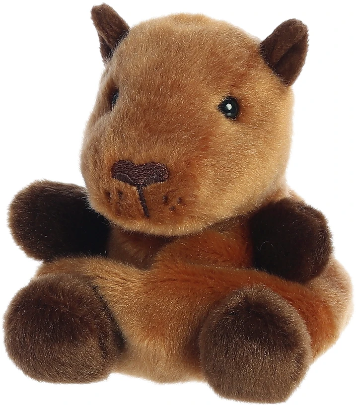 AURORA PALM PALS Pliušinė kapibara, 12 cm aprašymas - Prekės nuotrauka