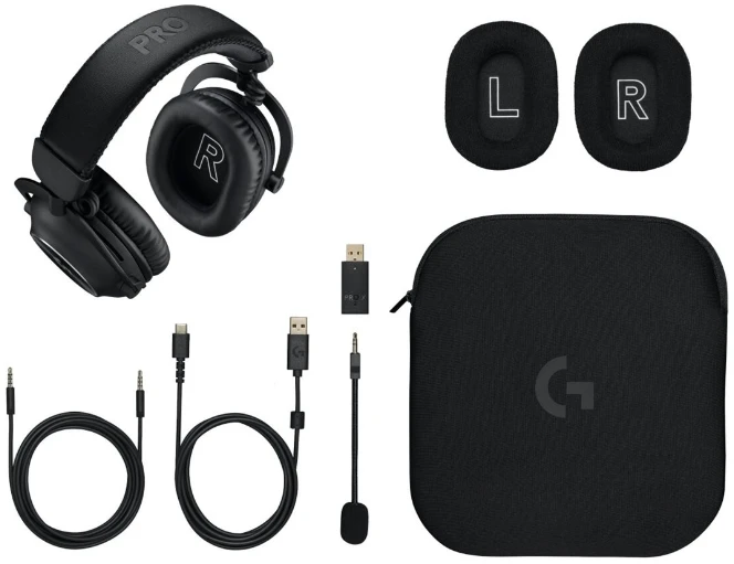 Belaidės ausinės Logitech G Pro X 2 Lightspeed. juodos