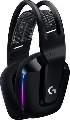 Belaidės ausinės Logitech G733. juoda