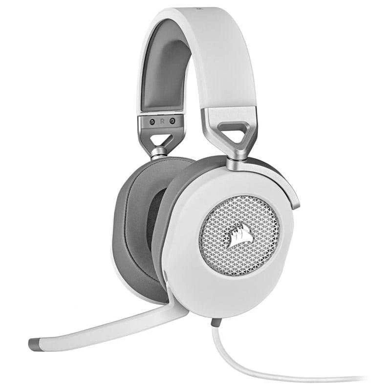 Corsair HS65 erdvinio garso ausinės, Su laidu, Baltos