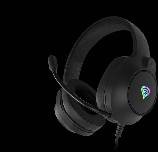 Genesis Ausinės Žaidimams | Neon 213 RGB | su laidu | Over-Ear | Mikrofonas | Juodas