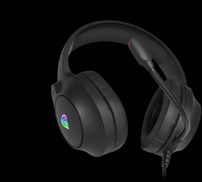 Genesis Ausinės Žaidimams | Neon 213 RGB | su laidu | Over-Ear | Mikrofonas | Juodas