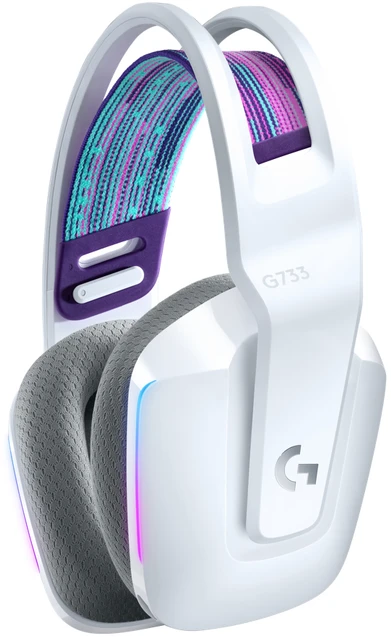 Ausinės Spēļu austiņas Logitech G733. balta